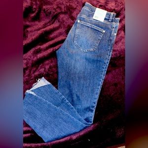 NWT Miss Selfridge high waisted skinny cropped jeans cut offs